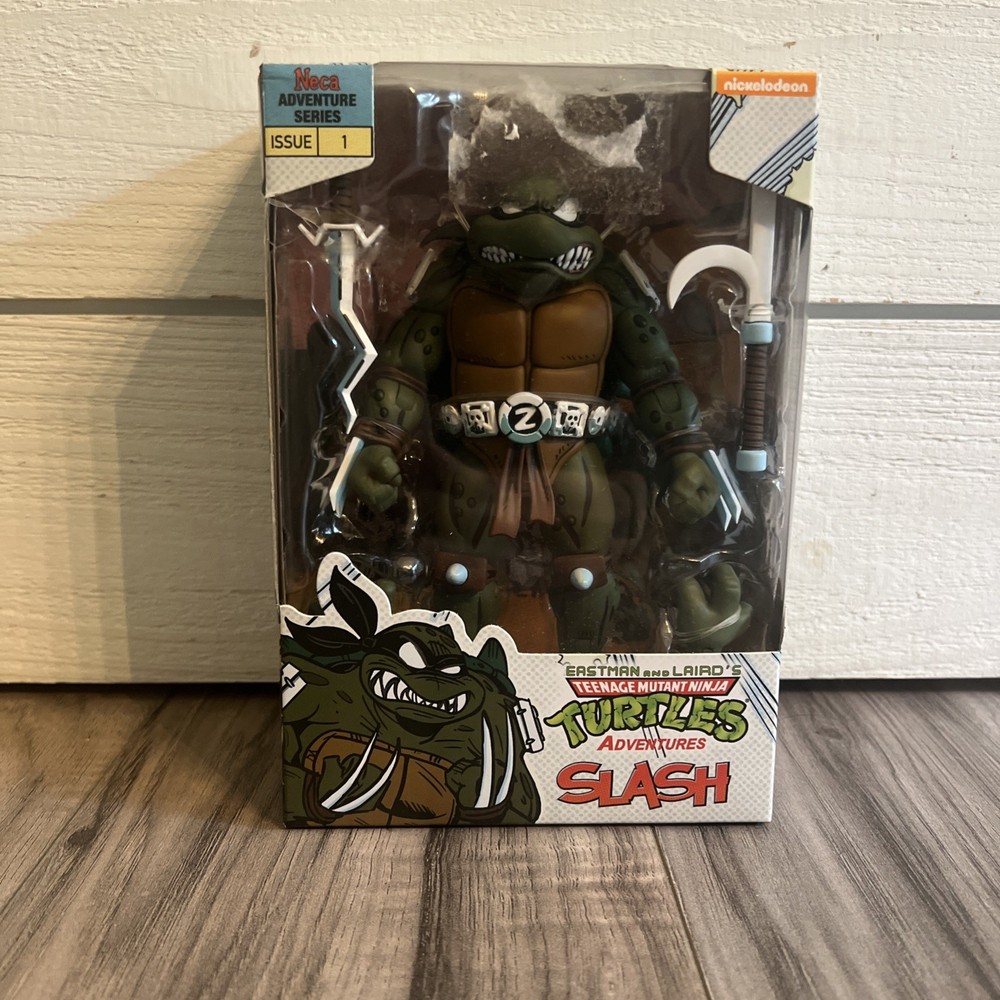 2022 NECA Teenage Mutant Ninja Turtles Adventures Slash 7″ Figure New Sealed