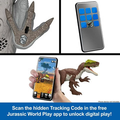 Jurassic World Charge N Chomp Carnotaurus Running Roaring Dinosaur Action Figure