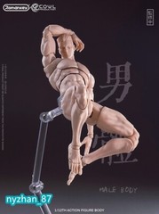 Romankey X COWL 1/12 Flexible 6″Action Figure Male Pale Muscle Joint Body w/Head