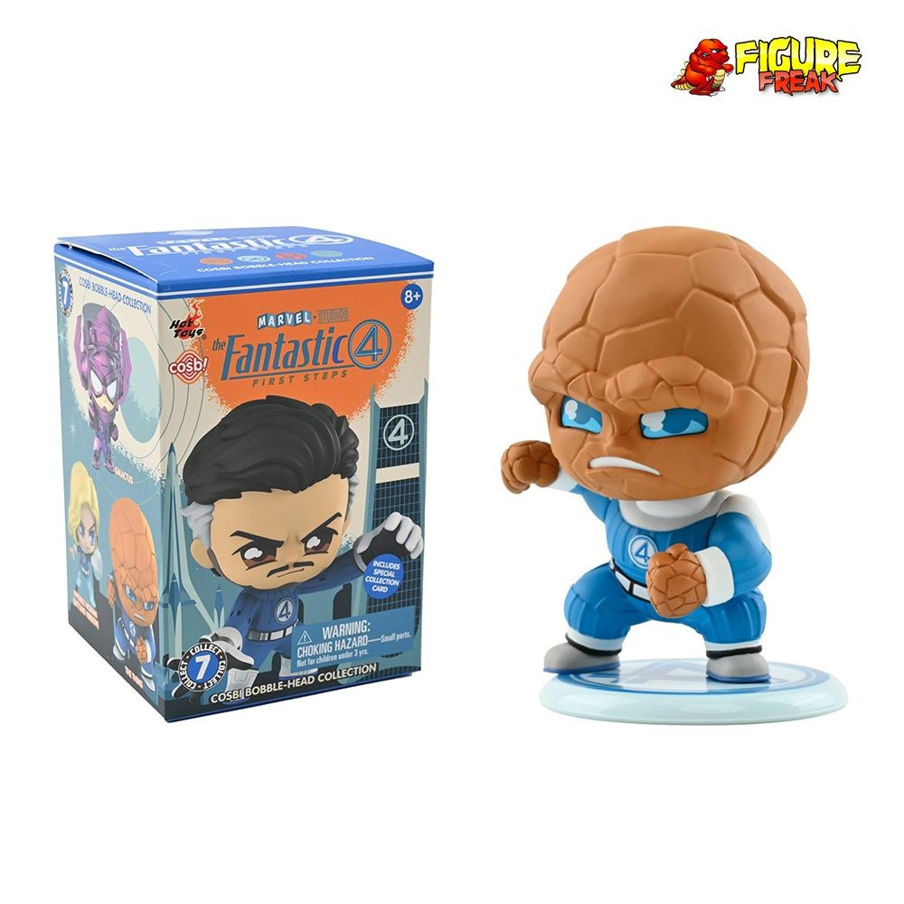 Hot Toys Cosbi Fantastic Four: First Steps Thing Bobble-Head & Collector Card