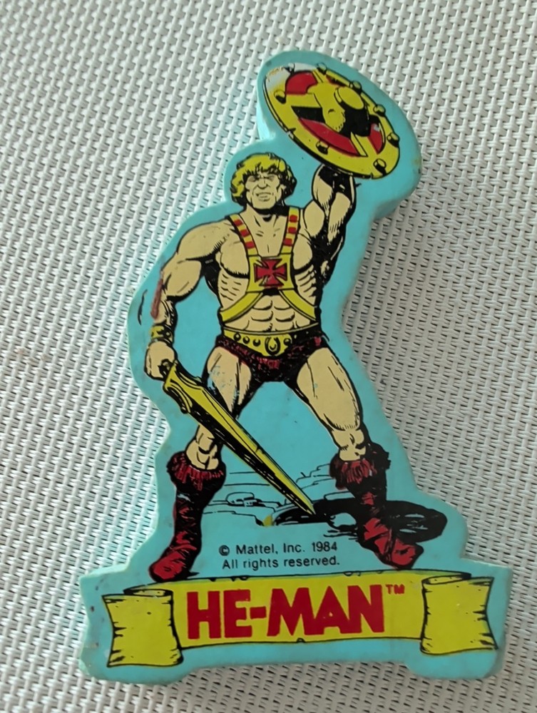 1984 HE-MAN MOTU Masters of the Universe He- Man Eraser