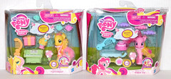 2011 My Little Pony Fluttershy & Pinkie Pie Wedding Bridle Friends Hasbro New