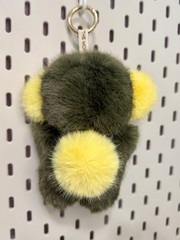 NEW Custom Made Monsters GREEN YELLOW PANDA BEAR Plush Pendant Doll