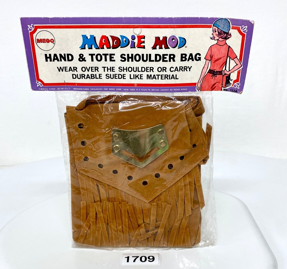 1971 Mego Maddie Mod Hand & Tote Shoulder Bag – Child Size – Sealed – Rare Toy