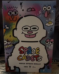 POPMART MEGA SPACE MOLLY 400% JON BURGERMAN SPACE CADETS “Puff” Authentic