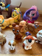 Mixed Lot of Cute Plastic Rubber TV Movie & Not Puppy Dog Figures Animals –