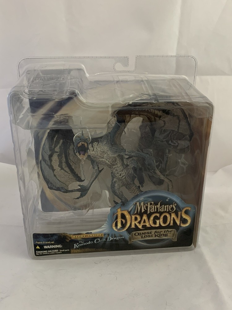 2004 McFarlane’s Dragons QUEST FOR LOST KING – Komodo Clan Dragon – New Sealed