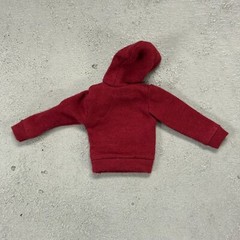 PB-HDST-MO: 1/12 dark red hoodie for Marvel Legends Spiderman Morales slim body
