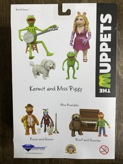 Diamond Select Toys The Muppets Kermit & Miss Piggy Set w/ Banjo Dog