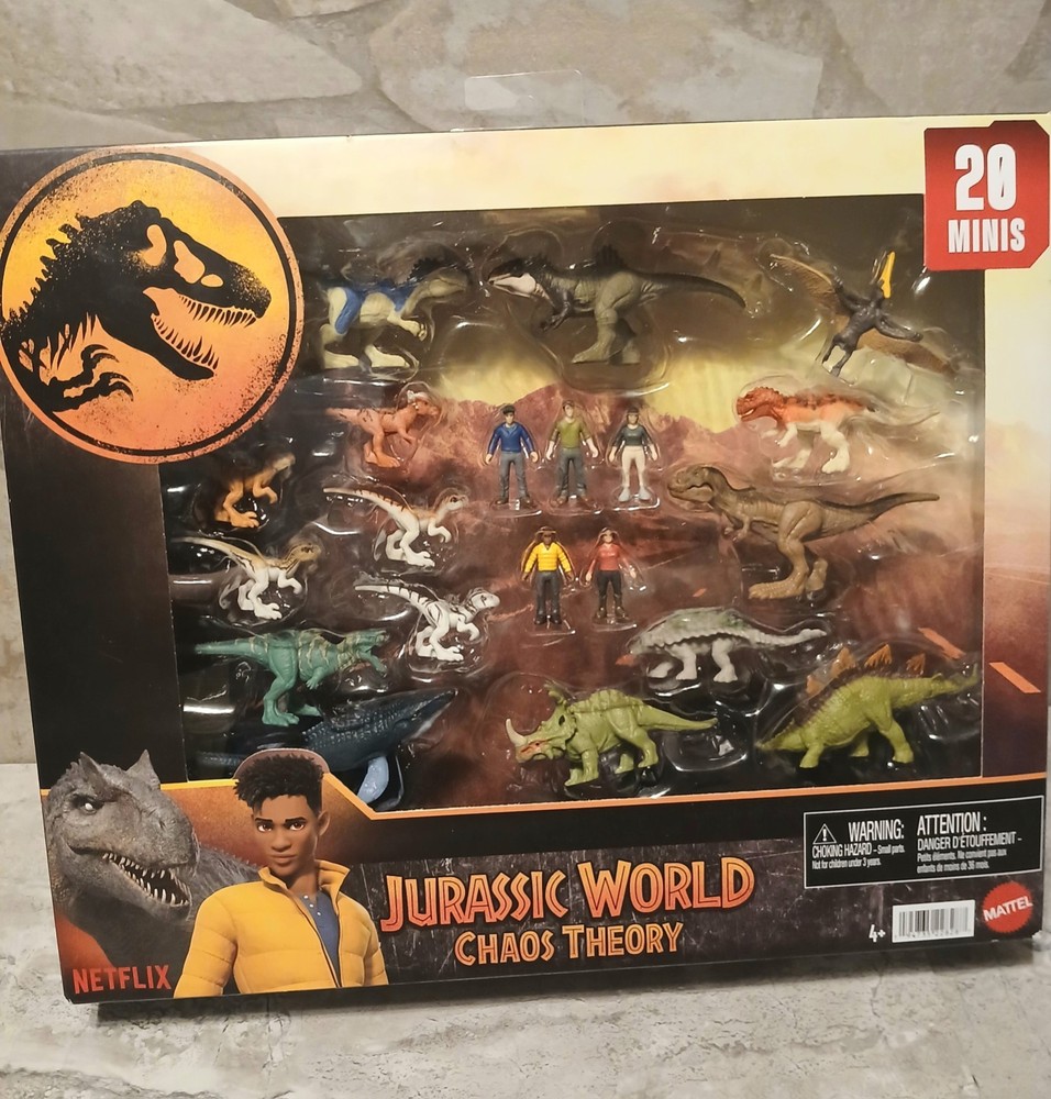 Jurassic World Chaos Theory Mini Figure Set 20 Pack NEW Ben Yaz Darius Kenji Sam