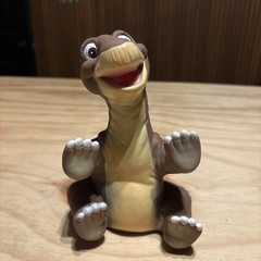 Vtg 1988 Land Before Time Little Foot Dinosaur Rubber Hand Puppet Pizza Hut 6″