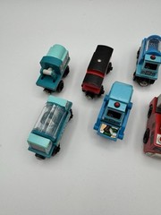 Thomas Friends Wooden Railway Tank Fire Water Pumper Truck & Street Sweeper Lot