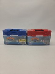 Fisch 4-Pack Microfigure Tacklebox, Red And Blue Box