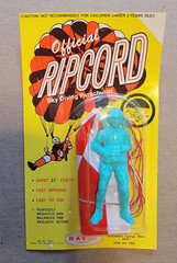 RARE Vintage Ray Line RIPCORD TV Show Sky Diving Parachutist Toy Mint On Card