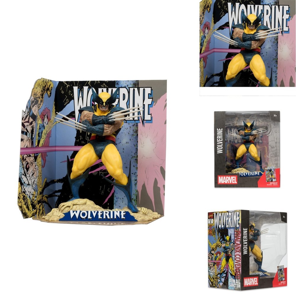 McFarlane Toys Marvel Wolverine 1:10th Scale Collectible with Scene (Wolverine