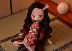 Demon Slayer Kimetsu Nezuko 9.1in Anime Articulated Doll Harmonia humming GSC