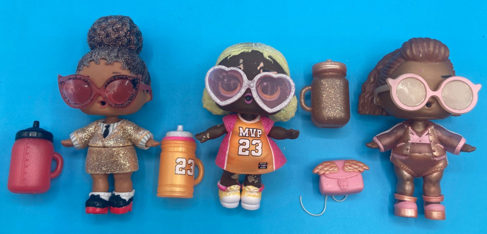 Lol Surprise Tots B-Ball Baby Ultra Rare Instagold & sparkle Boss Queen dolls
