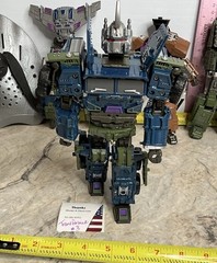 Transforming Toy Semi Truck Blue & Green #3 TRANSFORMER Warbotron Robot Off Road