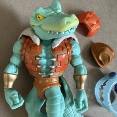 MOTU Origins Turtles of Grayskull LEATHERHEAD Deluxe Action Figure Complete Set
