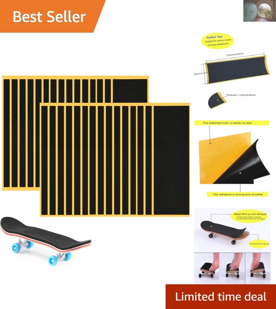 High-Performance 30Pcs Foam Grip Tape for Fingerboards – Durable & Easy to Use