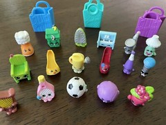 Shopkins 24 Pc Lot Some Rare Sports Musical Instruments Household Items Shoes