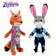 Cute Zootopia Nick Judy Plush Toy Stuffed Doll Gift for Xmas Birthday Party