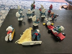 Schleich Smurf Pre Owned Lot 16 Pieces 13 Figurines 1979-1980s