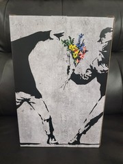 Medicom Bearbrick FLOWER BOMBER 100% & 400% Banksy Graffiti US SELLER BE@RBRICK