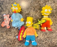 Vintage 1990’s set, Bart Simpson collector dolls, all 5, New with Tags!