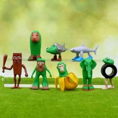 1/8pcs Italian Brainrot Toy Set Action Figures Tung Tung Sahur Tralalero Tralala
