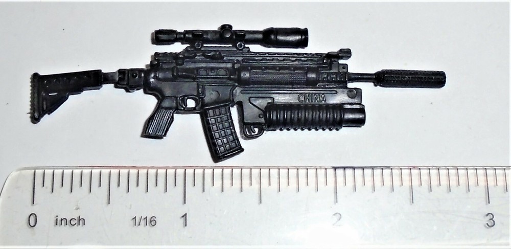 C1 CORPS LANARD Figure Modern Accessory (For Customs) Loaded Assault Rifle Gun