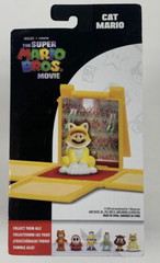 Jakks Pacific Super Mario Bros Movie Cat Mario 1.25 in Mini Figure