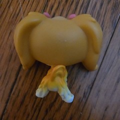 LITTLEST PET SHOP LPS #79 Authentic Dog Maltese Toy With Pink Glasses 2000s