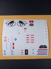 Gi Joe 1984 Killer Whale Sticker Sheet, New Custom Sticker Sheet, Peel & Stick !