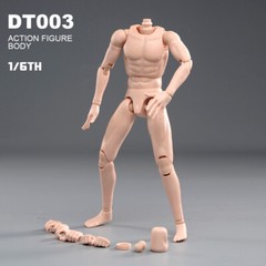 1/6 Male Pale Skin Narrow Shoulder Soldier Body For 12in Action Figure Model