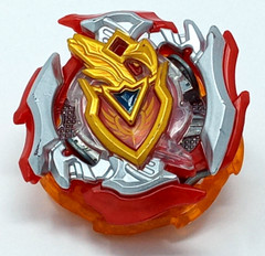 Beyblade B-105 Achilles Burst Auth. w/ QR Code Tomy Hasbro red silver gold