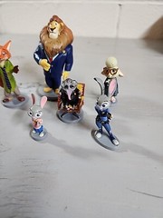 Disney Zootopia Lot of 6 Cake Topper Toy Figures Zootropolis Judy Nick Mayor