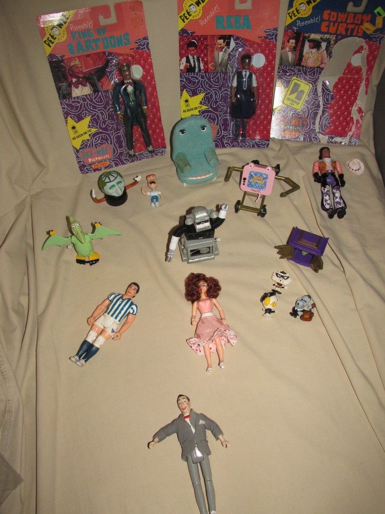 Pee Wee Herman 1988 Figure Collection Complete Ricardo Yvonne Conky Jambi Chairy