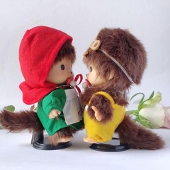 15cm Cute Monkey Plush Doll PP Cotton Bag Pendant Keychain Kids Gift Toy Decor!
