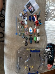 Large Collection of Beyblades With 2 Level Stadium, All In Good Condition