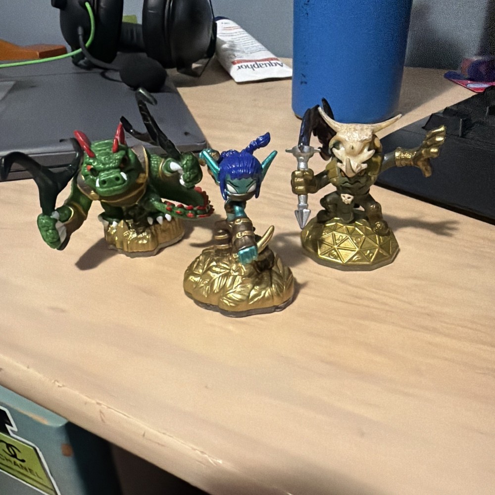 SKYLANDERS EONS ELITE SET OF 3 CLEAN – stealth elf dino rang voodood