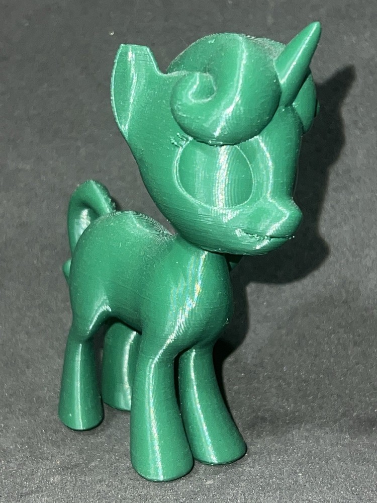 DIY Paint Figurine – My Little Pony Green Unicorn 3D Printed Gift – MLP Toy