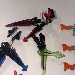Power Rangers Time Force TF Fighter Pink Blue Green Red Ranger Weapons Lot