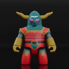 Mazinger Z Mechanical Beasts Set 1 BRICKROID 3 Figure Garada Abdullah King Dan