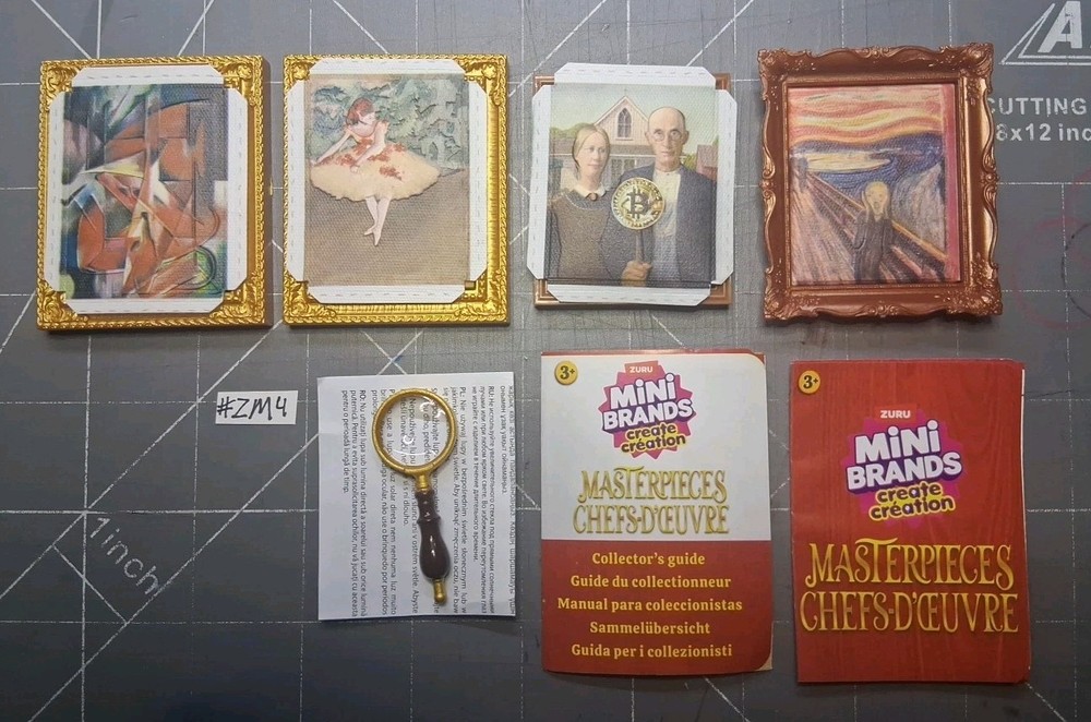 Lot Of 7 .ZURU Mini Brands Create Masterpieces (Series 1) #ZM4