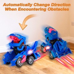 Transforming Dinosaur Toys for Kids, Auto Transformer Car Toy for Toddler Boy…