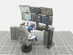 1:18 Scale Command Center Computer Diorama Set for 4″ Star Wars Figures