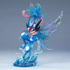 Ash Greninja Style Figure 12cm Blue Ninja Frog PVC Action Figurine Model Toy