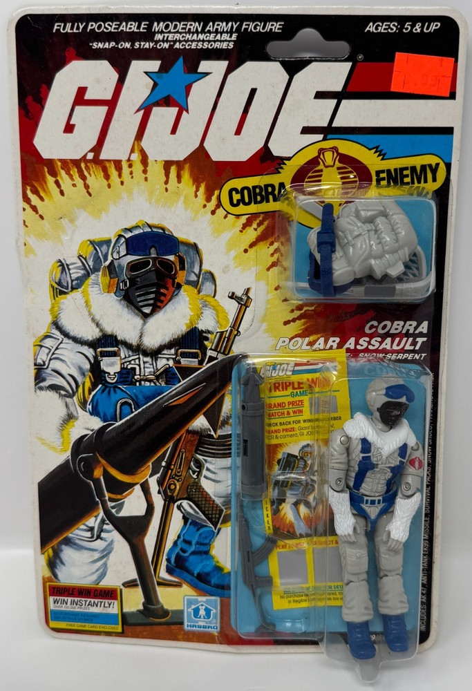 GI Joe Snow Serpent Cobra Polar Assault 1985 Hasbro action figure