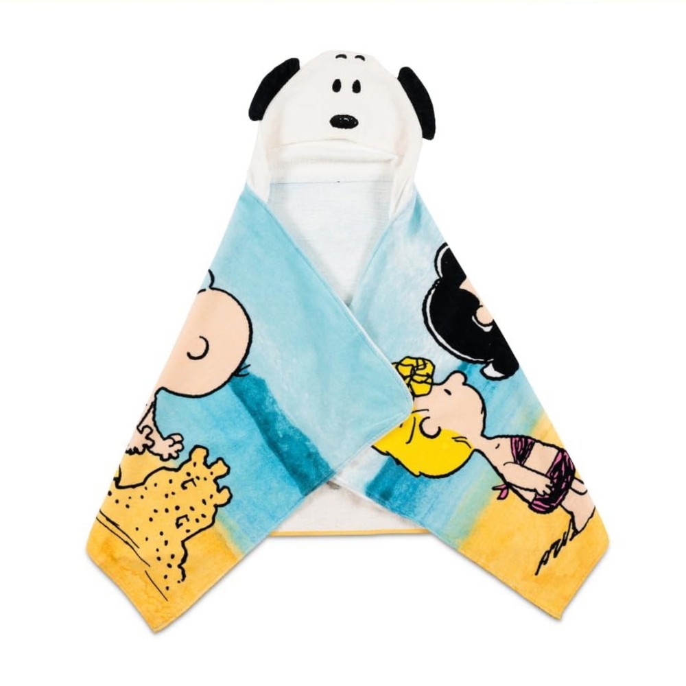 Peanuts Snoopy Kids Super Soft Bath/Pool/Beach Soft Cotton Terry Hooded Towel